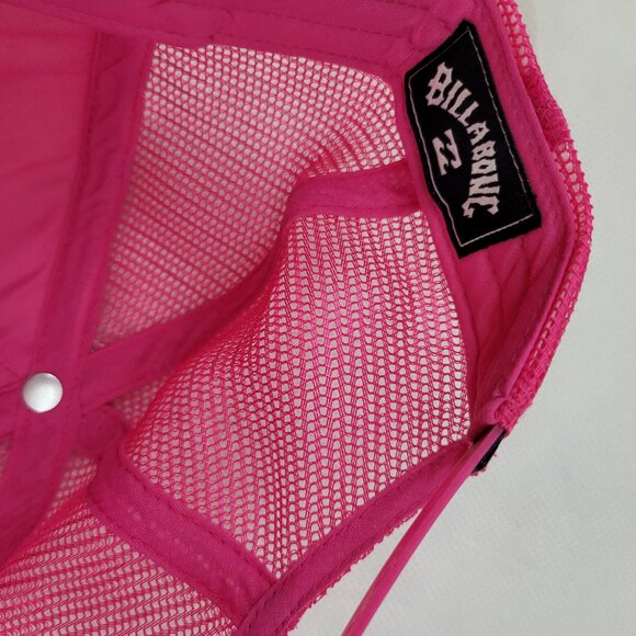 Billabong Hat Pink Mesh Cabo San Lucas Snapback One Size Adjustable - Picture 5 of 12